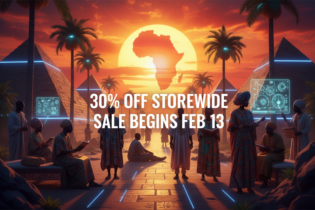 Futuristic Desert Banner - African Culture and Consciousness